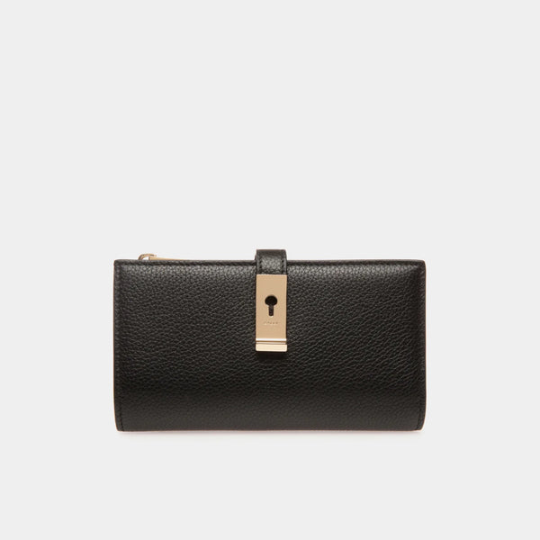 Lock Me | WoLong Wallet in Black Grained Leather