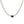 Classic Baguette Center Silver Choker
