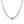Classic Pear Center Tennis Silver Choker