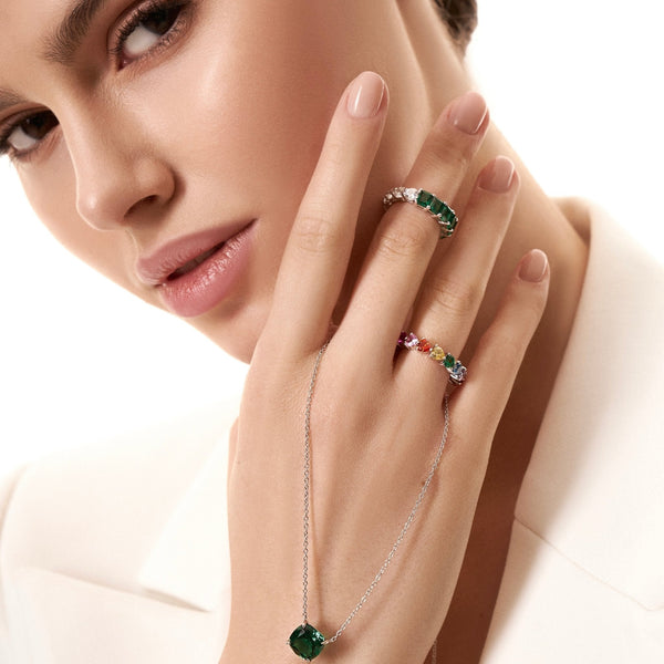 Classic Cushion Cut Necklace