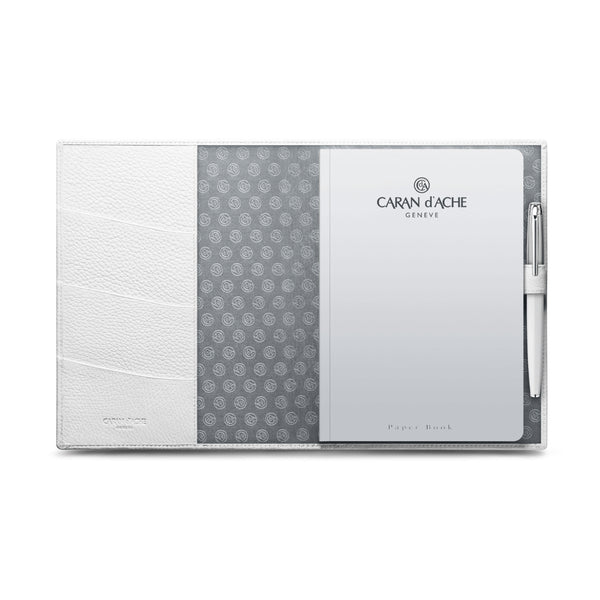 LÉMAN WHITE Leather Notebook A5 Cover