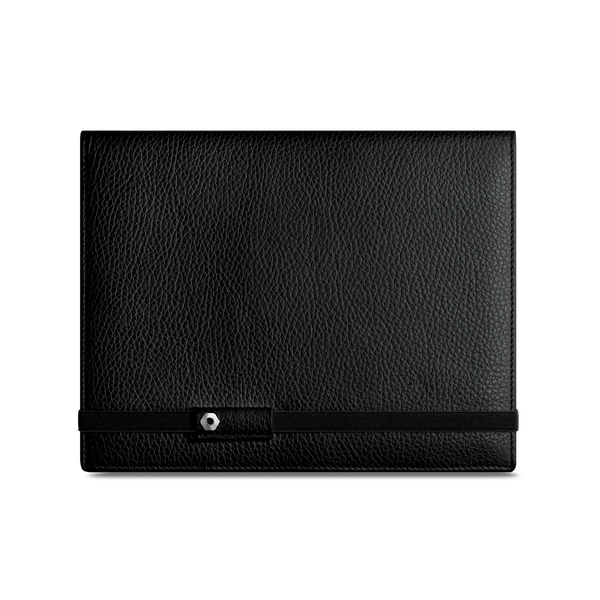 LÉMAN BLACK Leather Notebook A5 Cover