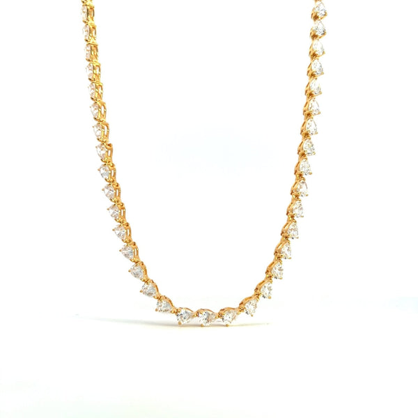 Frosted Teardrop Necklace by Jourdan Sloane