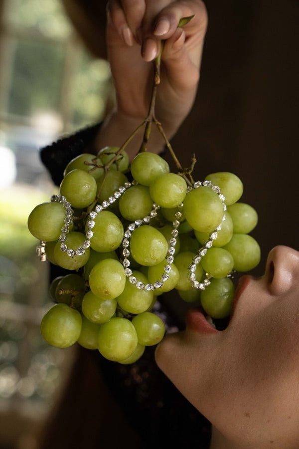 Frosted Teardrop Necklace by Jourdan Sloane