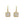 Square Leverback Earrings