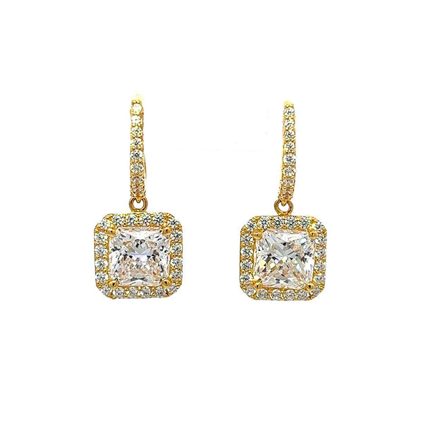 Square Leverback Earrings