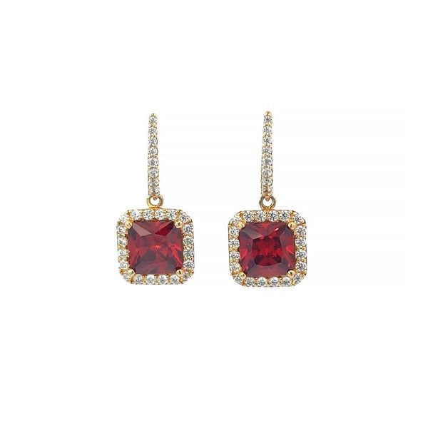 Square Leverback Earrings