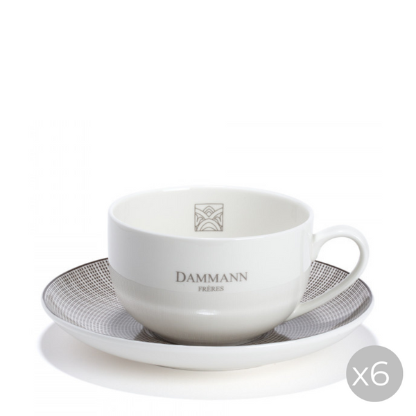 Jumbo Tea Cup & Saucer | Set of 6 cups