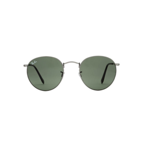 Round Metal Matte Gunmetal - G-15 Green | Crystal Standard